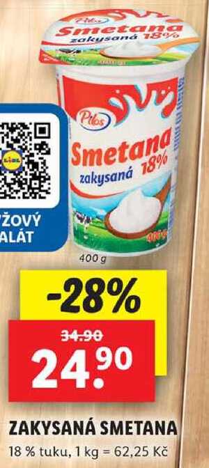 ZAKYSANÁ SMETANA, 400 g