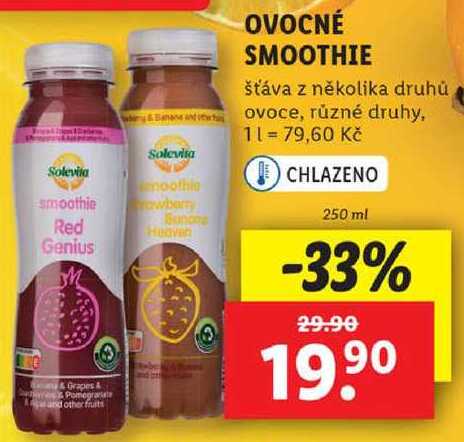 OVOCNÉ SMOOTHIE, 250 ml