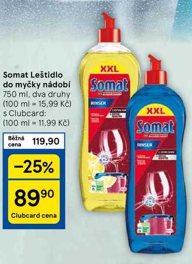 Somat Leštidlo do myčky nádobí, 750 ml, dva druhy 