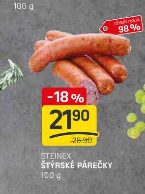 ŠTÝRSKÉ PÁREČKY 100 g