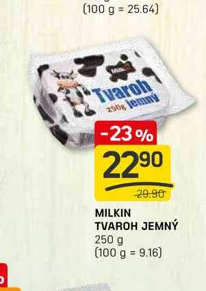 MILKIN TVAROH JEMNÝ 250 g 