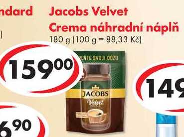 Jacobs Velvet Crema náhradní náplň, 180 g 