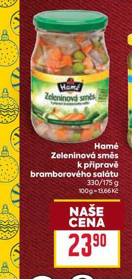 Hamé Zeleninová směs k přípravě bramborového salátu 330/175 g 