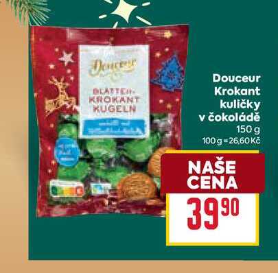 Douceur Krokant kuličky v čokoládě 150 g