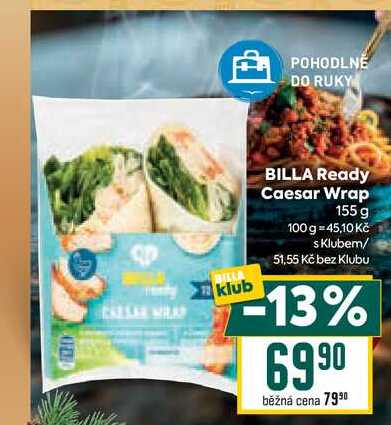 BILLA Ready Caesar Wrap 155 g