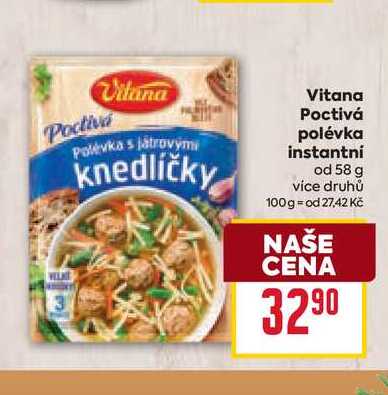 Vitana Poctivá polévka instantní od 58 g