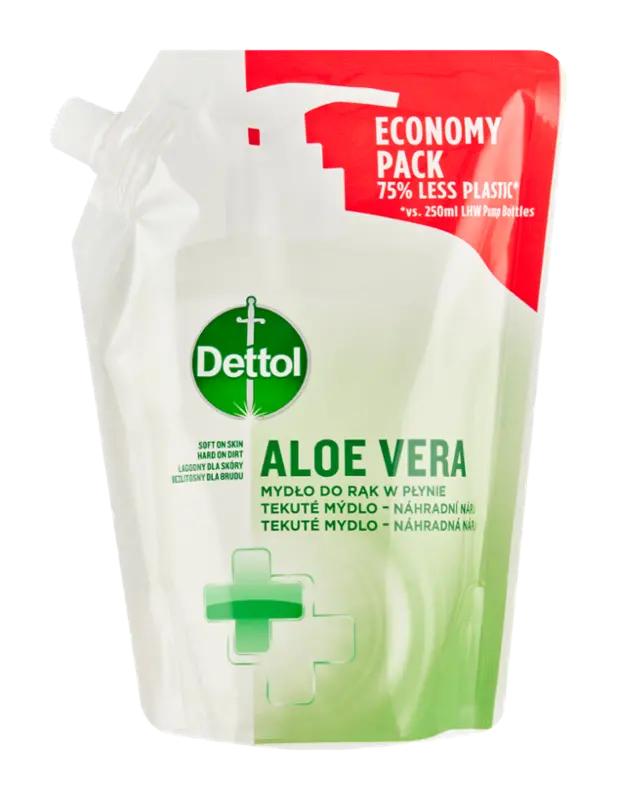 Dettol Tekuté mýdlo jemná aloe vera - náhradní náplň, 500 ml