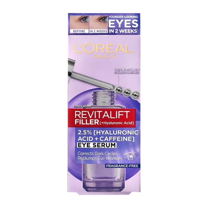 L'Oréal Sérum na oční okolí Revitalift Filler [HA], 20 ml