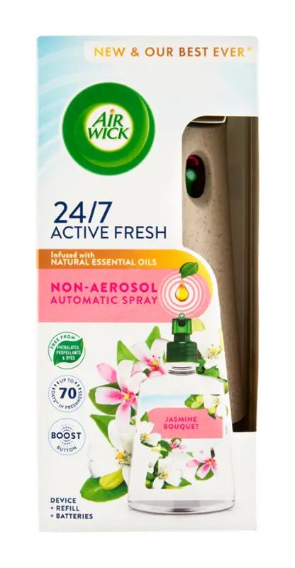 Air Wick Difuzér a náplň do osvěžovače vzduchu Active Fresh jasmínové květy, 228 ml