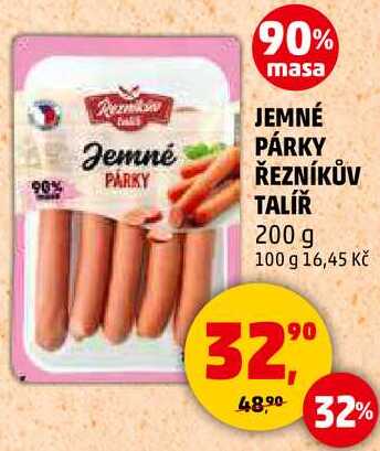 JEMNÉ PÁRKY ŘEZNÍKŮV TALÍŘ, 200 g 