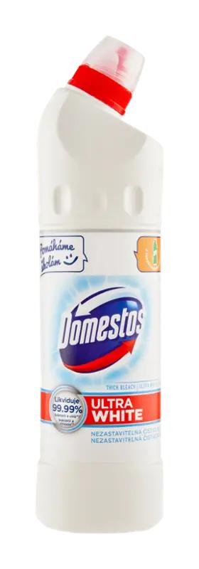 Domestos Čistící přípravek tekutý dezinfekční Ultra White & Shine, 750 ml