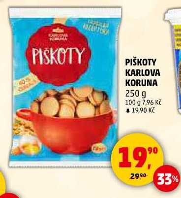 PIŠKOTY KARLOVA KORUNA, 250 g