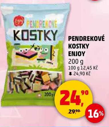 PENDRENOVE KOSTKY PENDREKOVÉ KOSTKY ENJOY, 200 g 