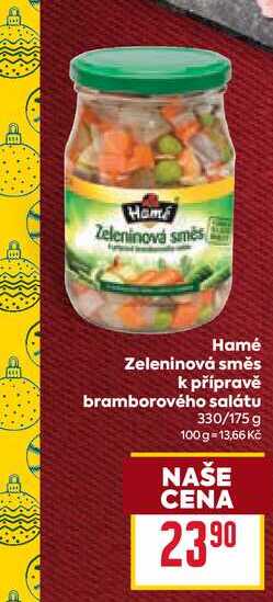 Hamé Zeleninová směs k přípravě bramborového salátu 330/175 g