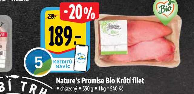   Nature's Promise Bio Krůtí filet  350 g