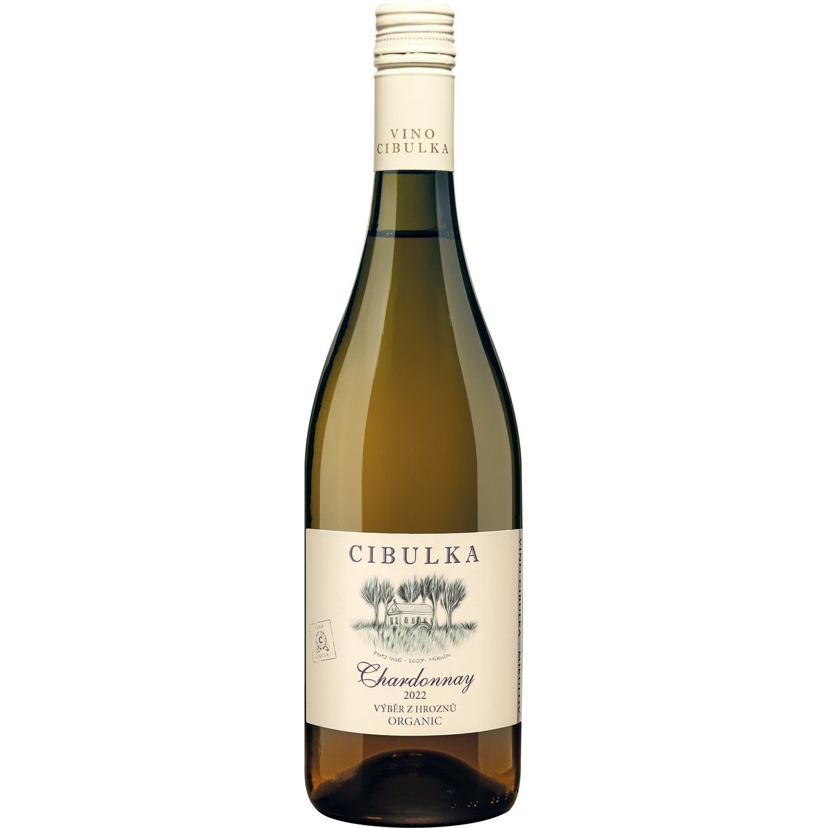 Vino Cibulka BIO Chardonnay 2022 výběr z hroznů