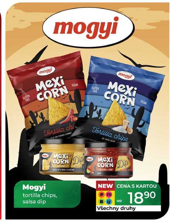 Mogyi tortilla chips, salsa dip 