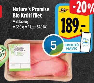 Nature's Promise Bio Krůtí filet, 350 g