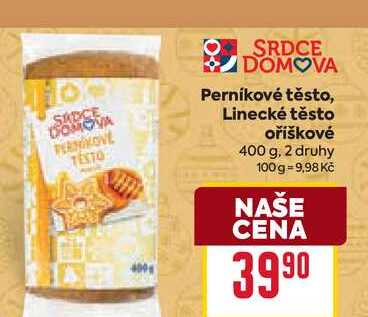 Perníkové těsto, Linecké těsto oříškové 400 g