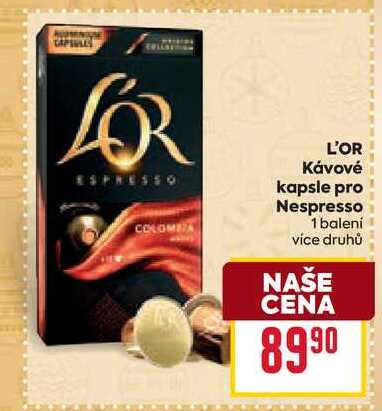 L'OR Κάνονέ kapsle pro Nespresso 1 baleni 