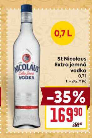 St Nicolaus Extra jemná vodka 0,7l