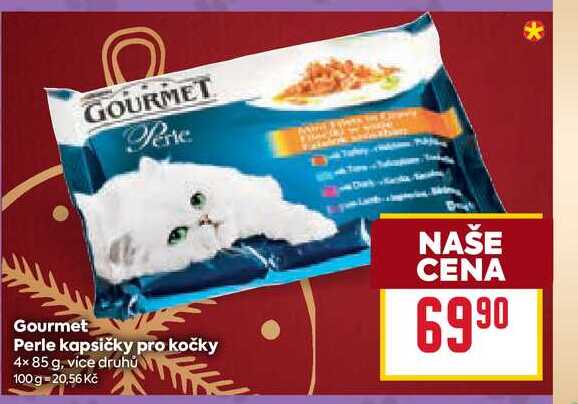 Gourmet Perle kapsičky pro kočky 4x85 g