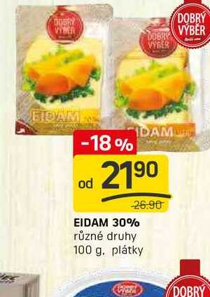 EIDAM 30% různé druhy 100 g