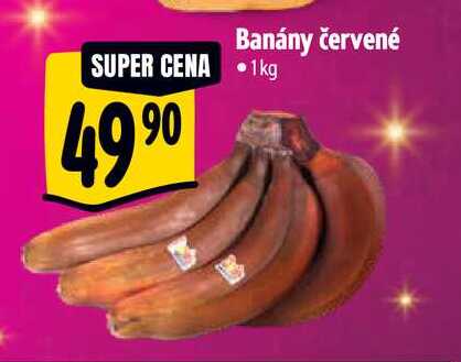 Banány červené 1 kg