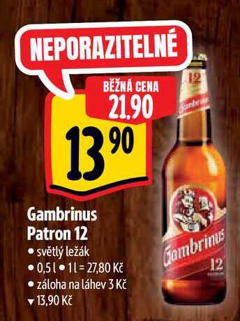 Gambrinus Patron 12 0,5 l