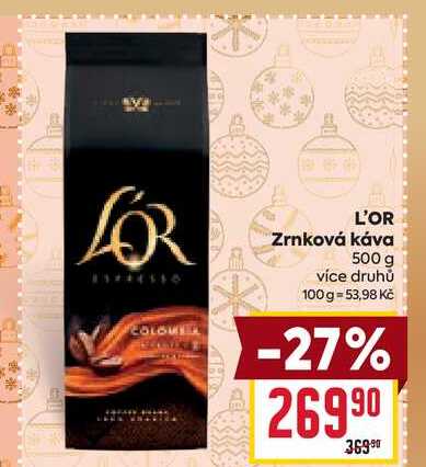 L'OR Zrnková káva 500 g 