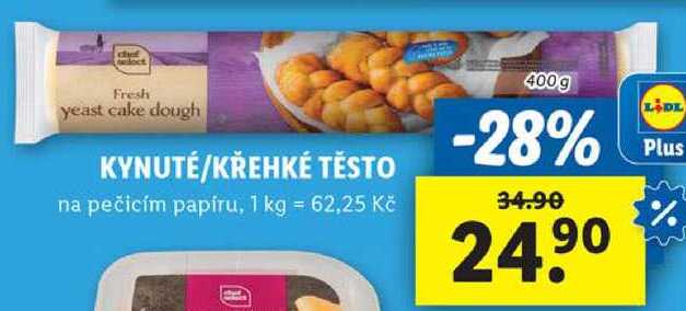 KYNUTÉ/KŘEHKÉ TĚSTO, 400 g