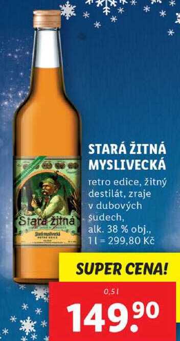 STARÁ ŽITNÁ MYSLIVECKÁ, 0,5 l