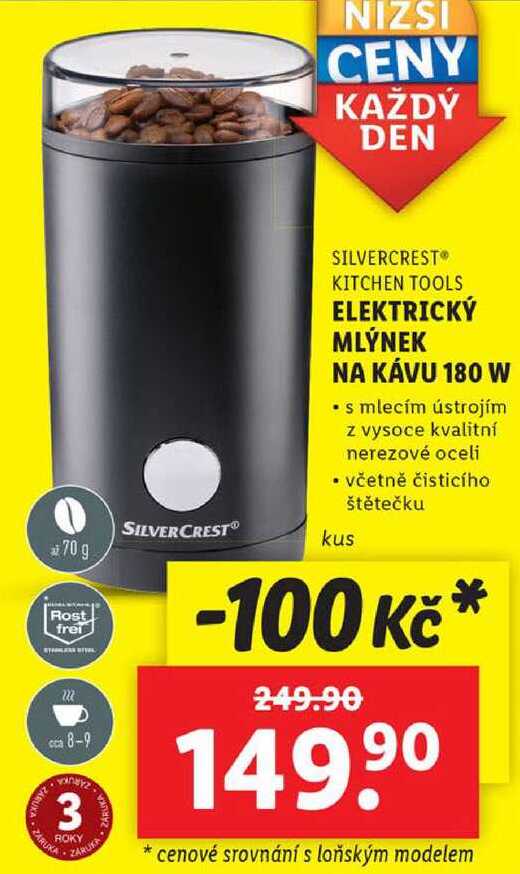 ELEKTRICKÝ MLÝNEK NA KÁVU 180 W