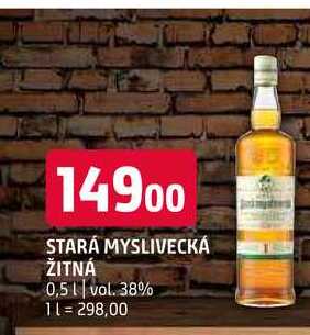 Stará Myslivecká žitná 38%, 0.5l