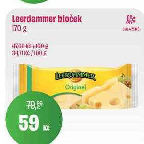 Leerdammer bloček 170 g 