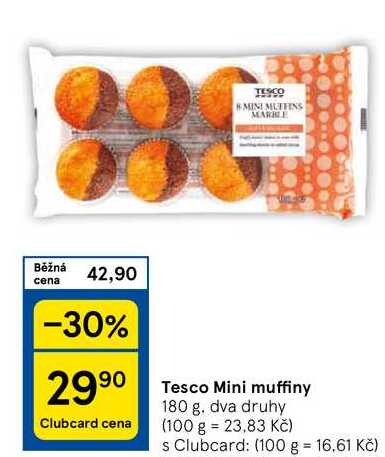 Tesco Mini muffiny, 180 g