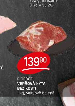 VEPŘOVÁ KÝTA BEZ KOSTI 1 kg, vakuově balená 