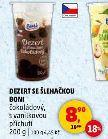 DEZERT SE ŠLEHAČKOU BONI čokoládový, 200 g