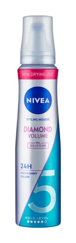 NIVEA Pěnové tužidlo Diamond Volume, 150 ml