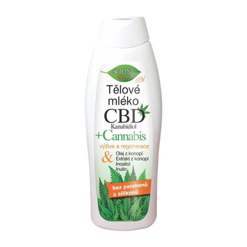 Bio Bione Tělové mléko BIO CBD kanabidiol, 500 ml