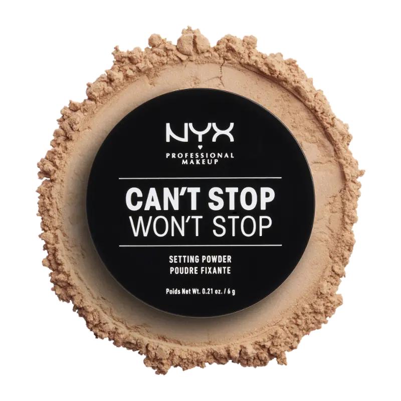 NYX Professional Makeup Dokončující pudr Can't Stop Won't Stop 03 Medium, 1 ks