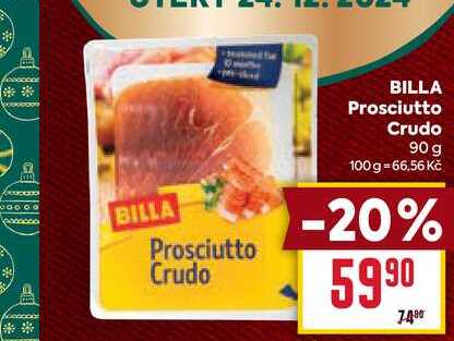 BILLA Prosciutto Crudo 90 g 