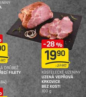 UZENÁ VEPŘOVÁ KRKOVICE BEZ KOSTI 100 g 