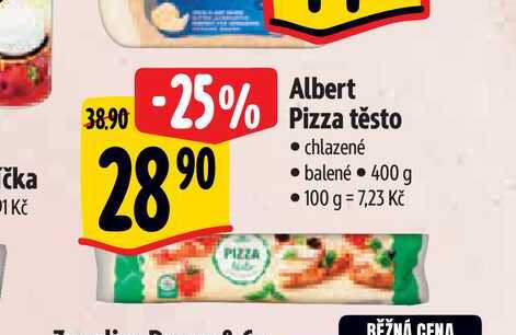  Albert Pizza těsto 400 g 