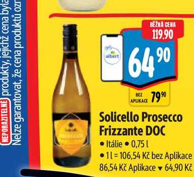  Solicello Prosecco Frizzante DOC 0,75 l