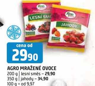 Agro mražené ovoce 200 g lesní směs 350 g jahody 