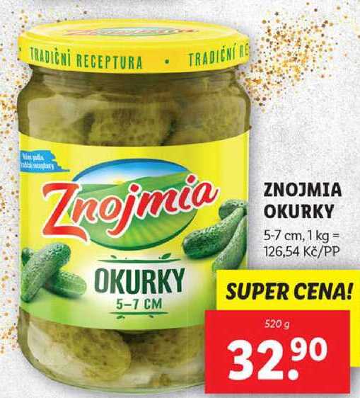 Znojmia okurky, 520 g