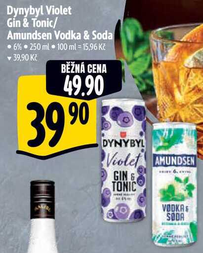 Dynybyl Violet Gin & Tonic/Amundsen Vodka & Soda, 250 ml