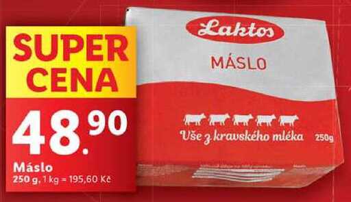 Máslo, 250 g
