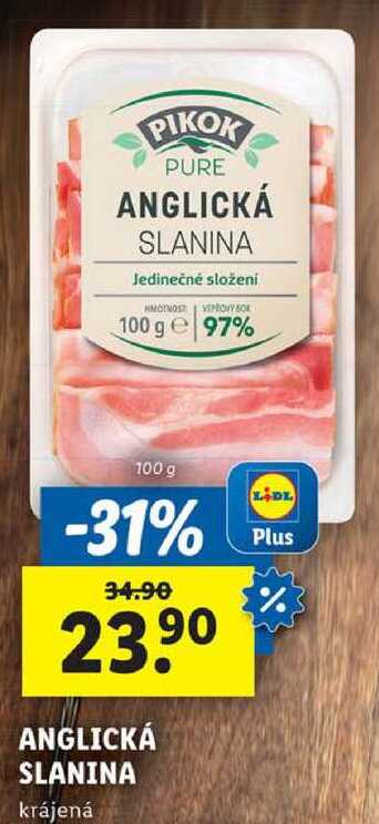 ANGLICKÁ SLANINA, 100 g